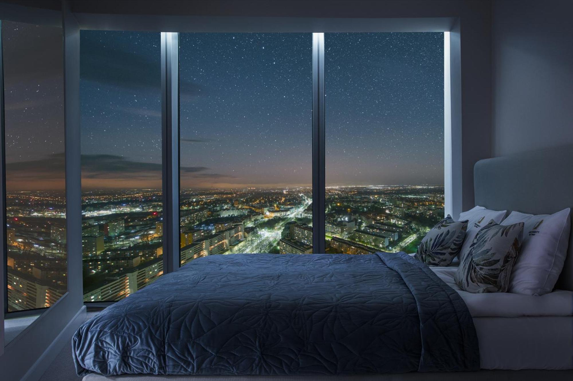 Apartamenty Sky Tower Z Jakuzzi Przy Oknie فروتسواف المظهر الخارجي الصورة